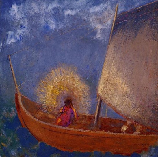 Odilon-Redon-Mysterious-Boat