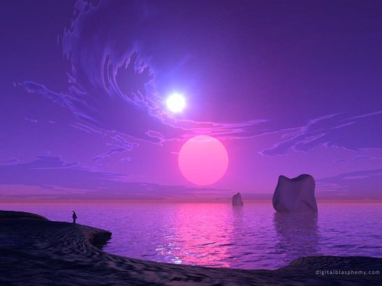 Purple sunset wallpaper-3
